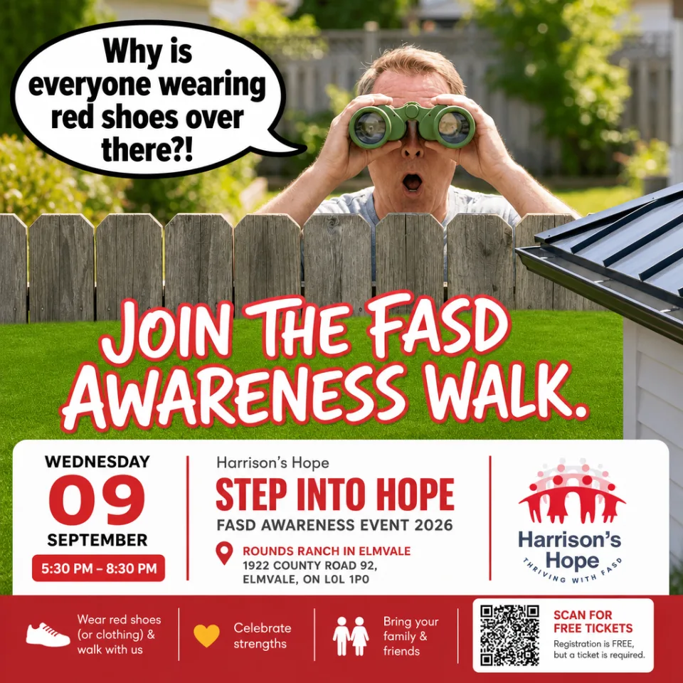 Harrison's Hope: Why is everyone wearing red shoes over there?!