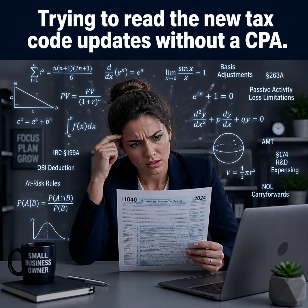 Illustrative The Tax Law Maze creative from the accountant example collection
