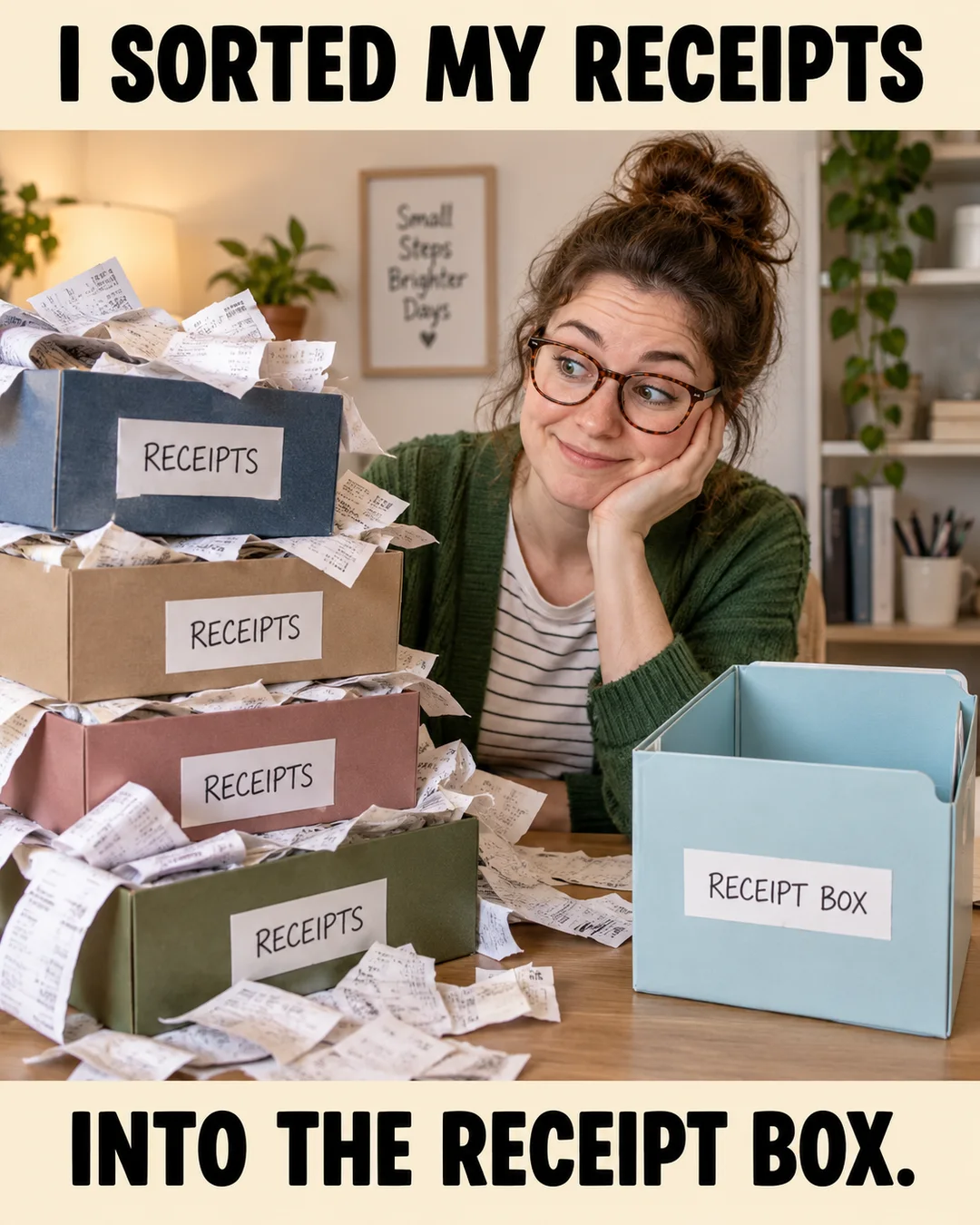 Illustrative the receipt box meme