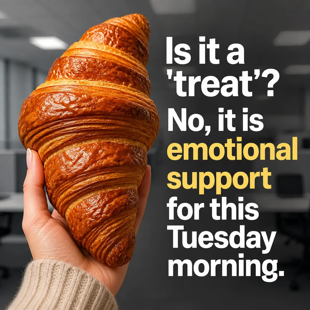 Illustrative Emotional Support Pastry creative from the bakery example collection