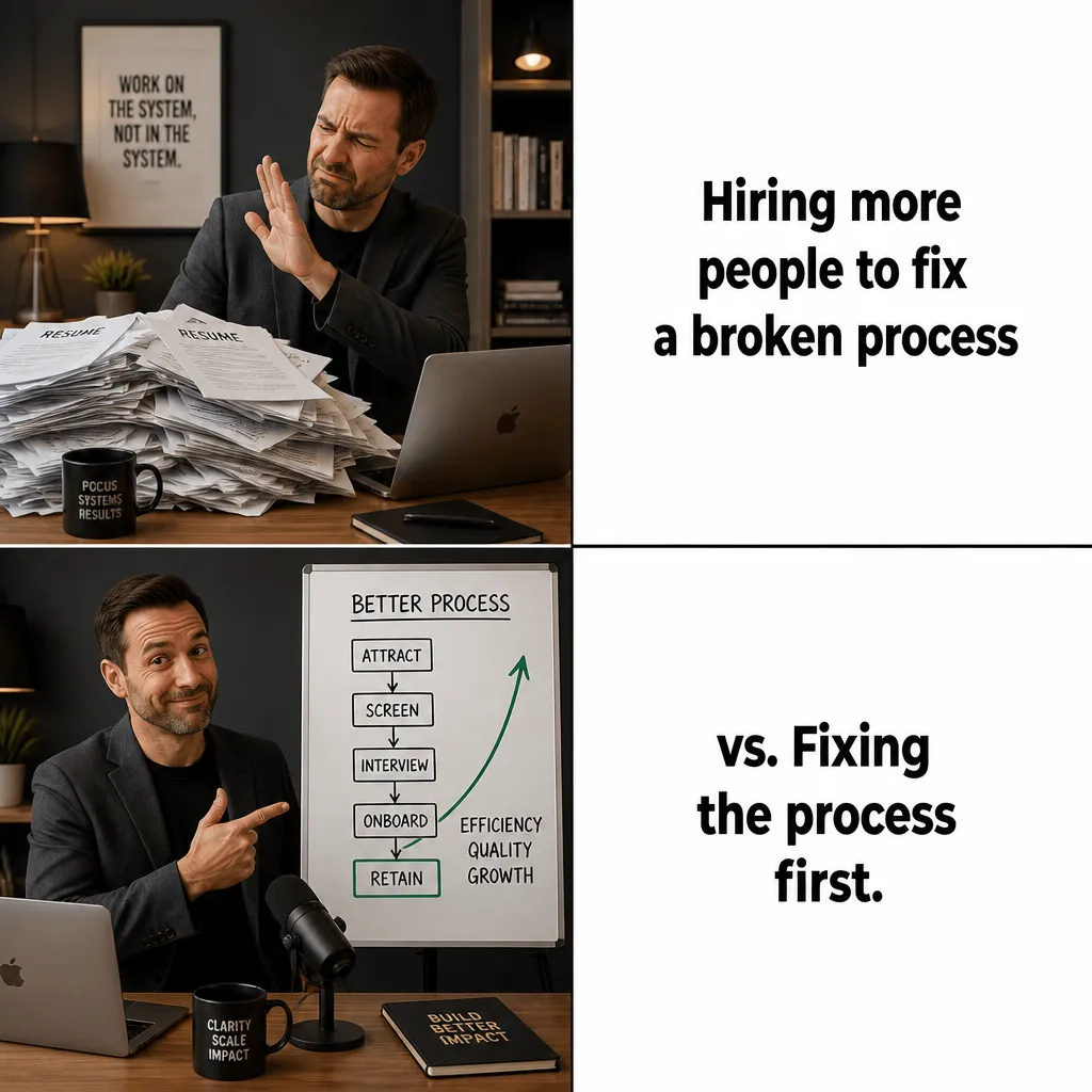 Illustrative The Wrong Solution creative from the business coach example collection