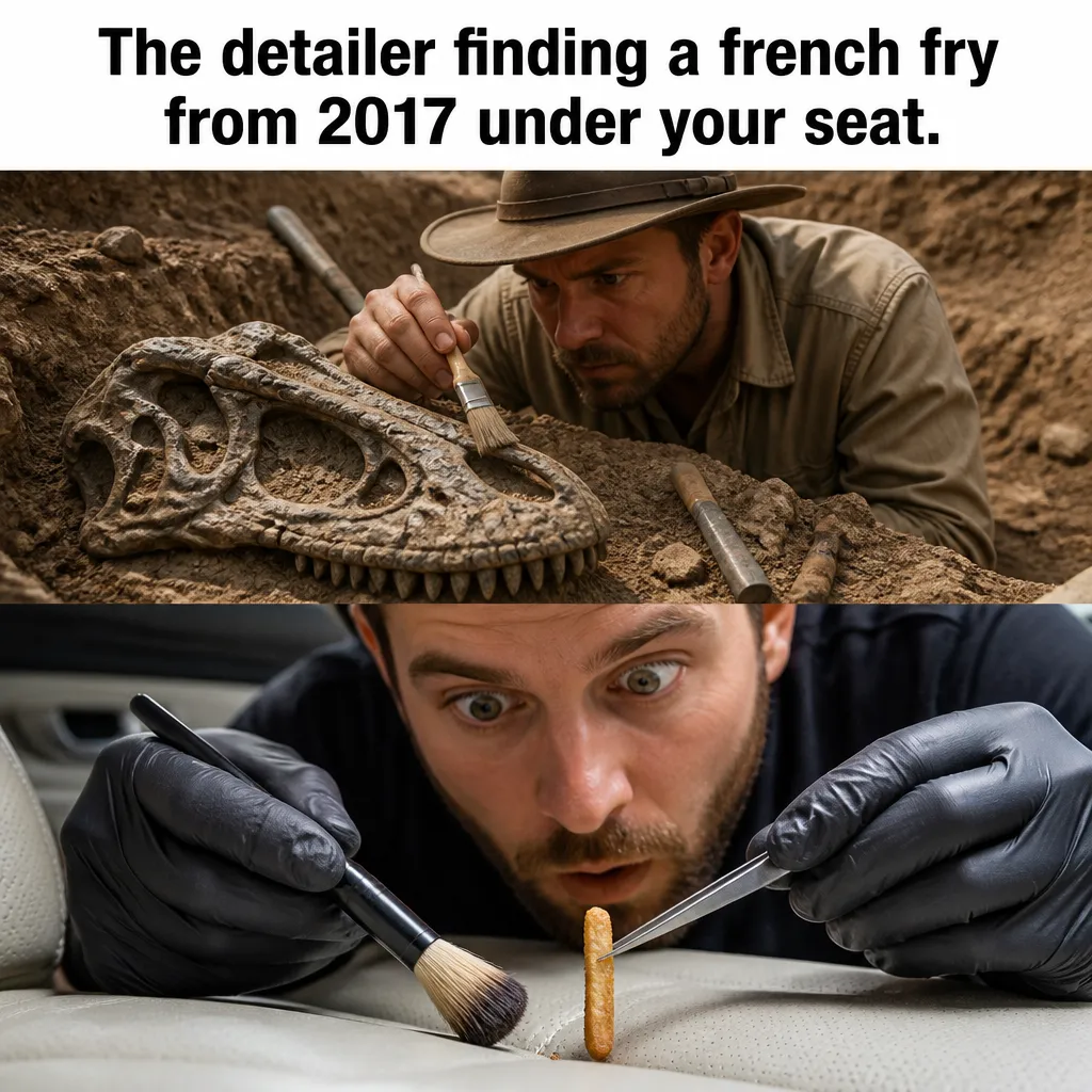 Illustrative The French Fry Discovery creative from the car detailing example collection