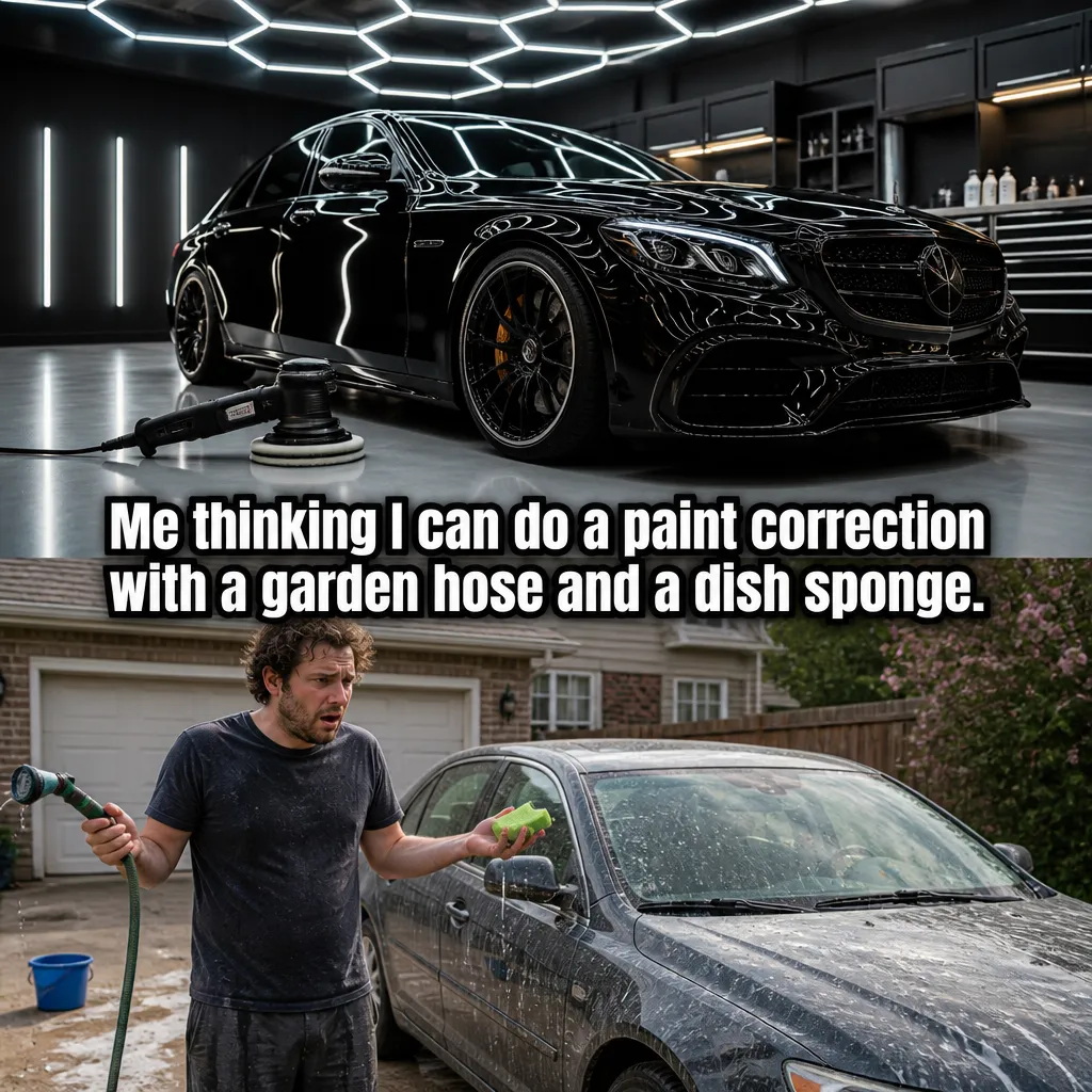 Illustrative The DIY vs Pro Debate creative from the car detailing example collection