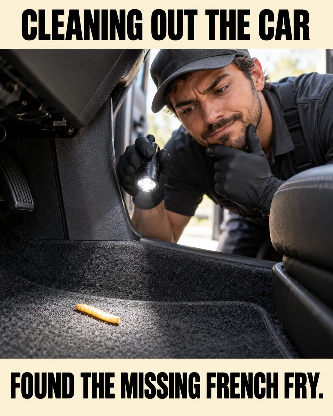 Illustrative the footwell detective meme