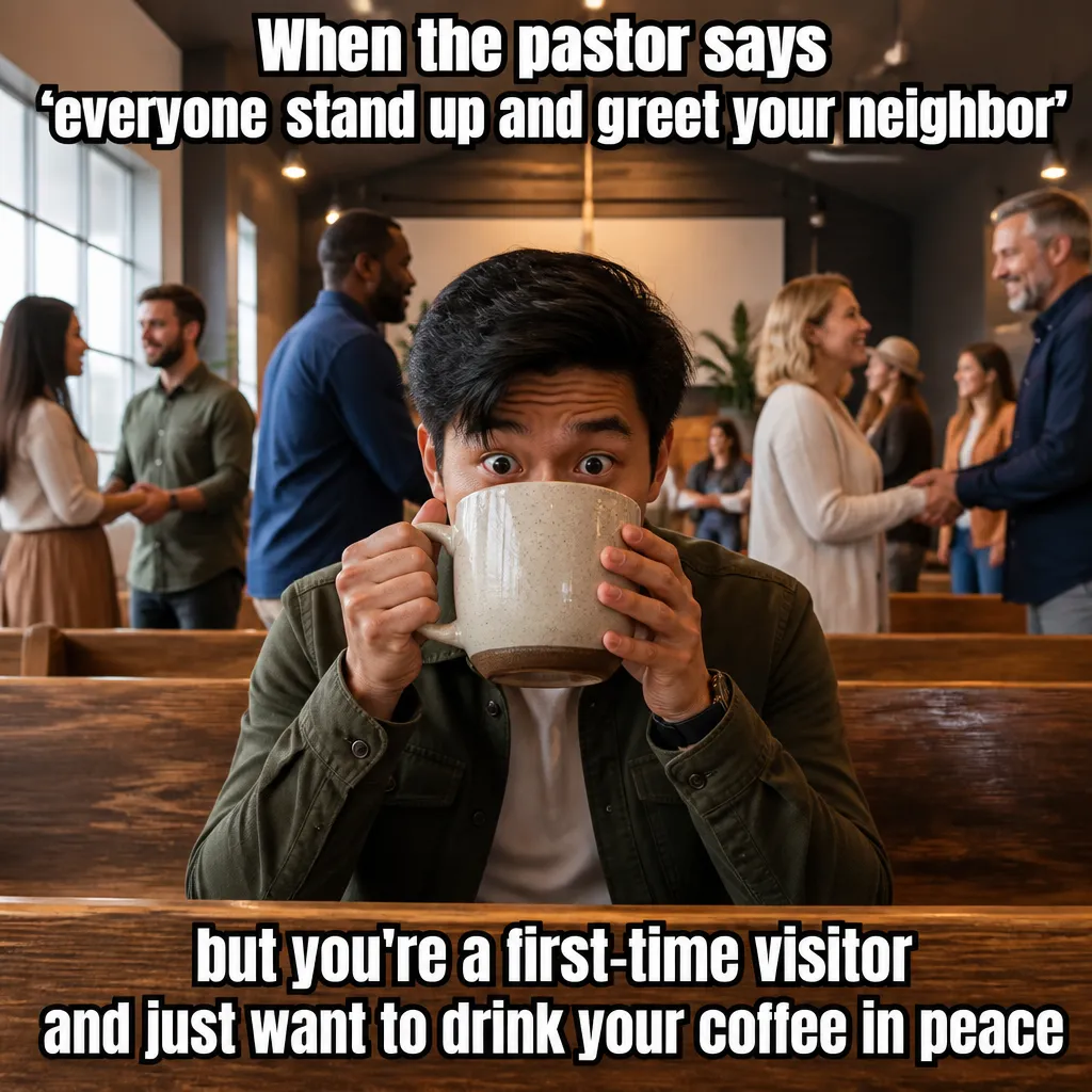 Illustrative The Introvert's Relief creative from the church example collection