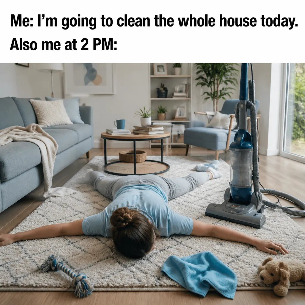 Illustrative The Saturday Struggle creative from the cleaning service example collection