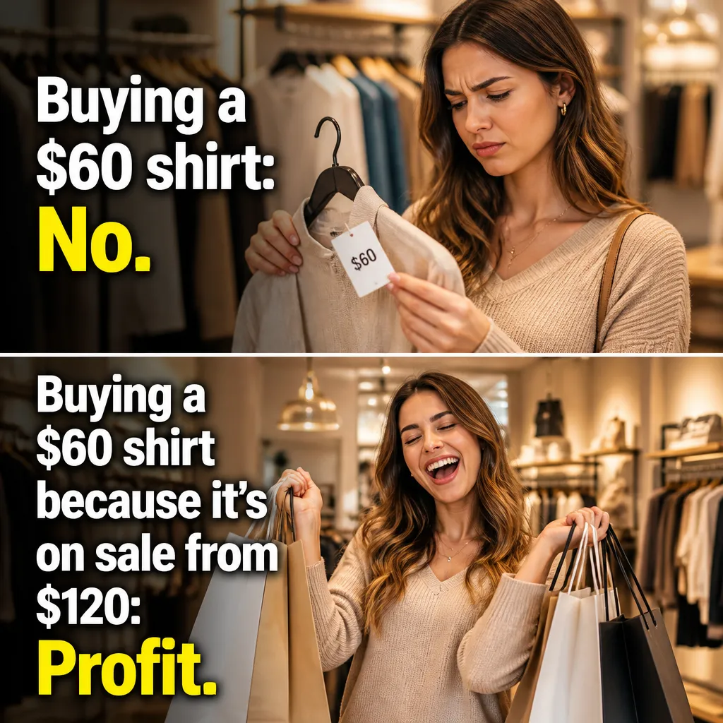 Illustrative The Outfit Math creative from the clothing store example collection