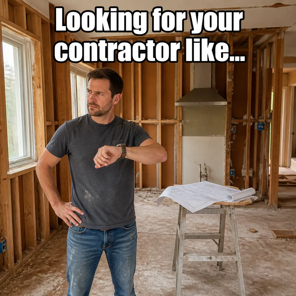 Illustrative The Ghosting Contractor creative from the construction example collection