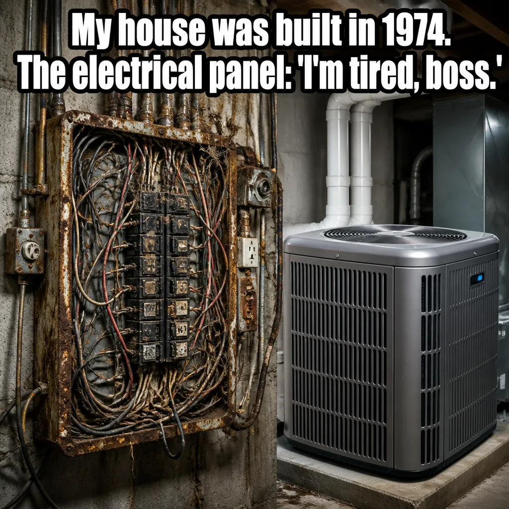 Illustrative The Panel Upgrade Realization creative from the electrician example collection