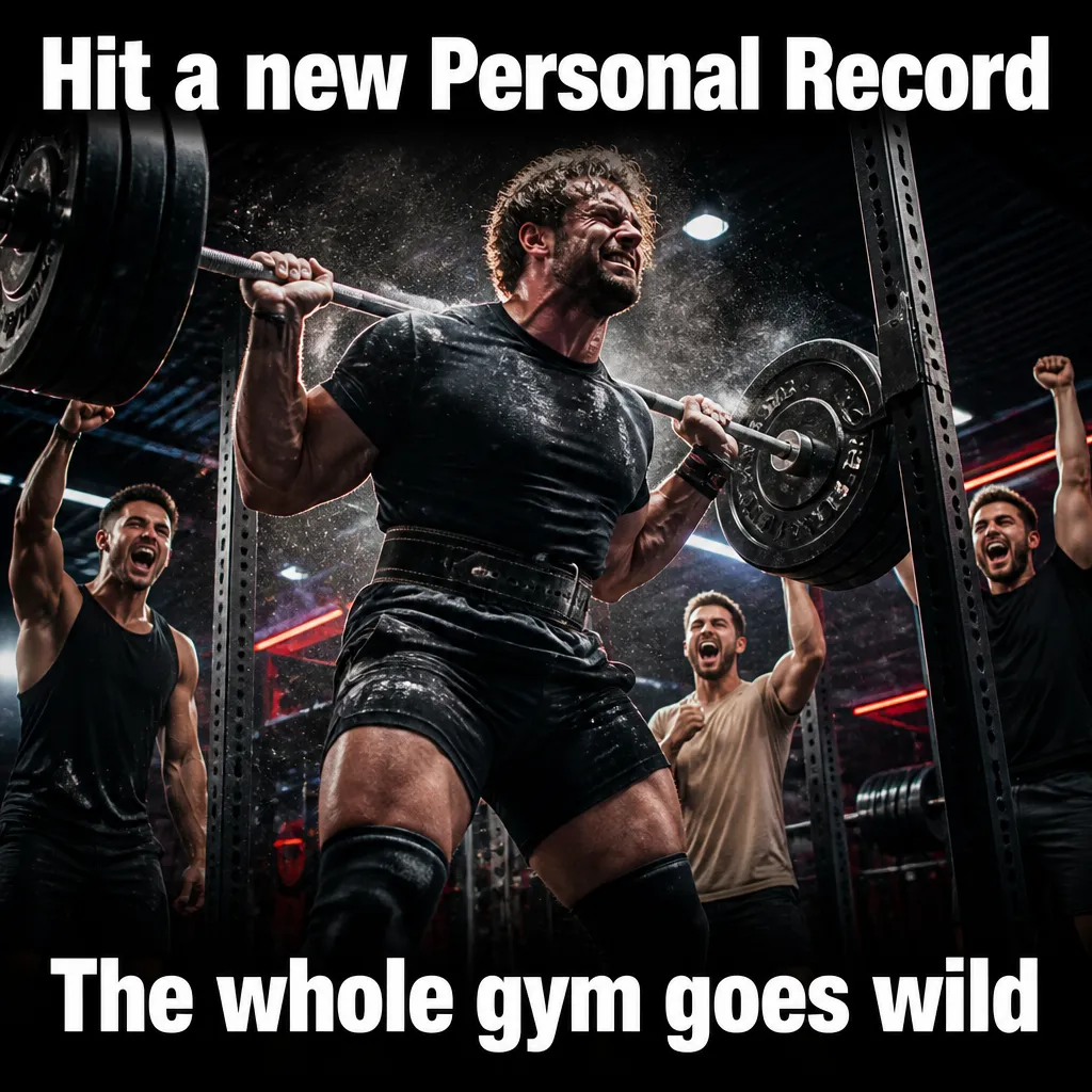 Illustrative The PR Celebration creative from the gym example collection