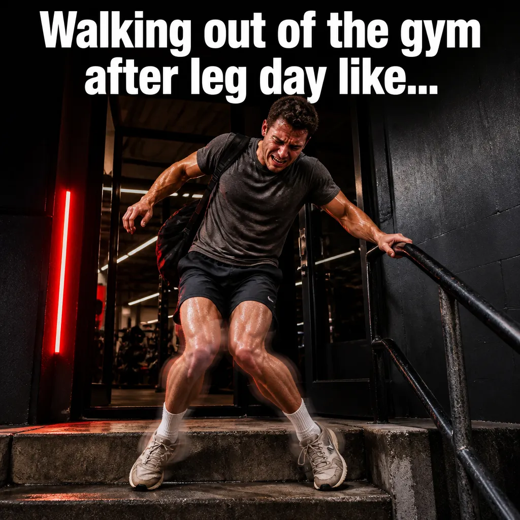 Illustrative The Leg Day Walk creative from the gym example collection
