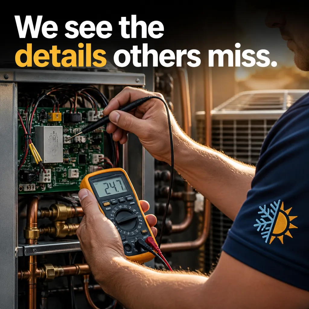 Illustrative Precision Workmanship creative from the hvac example collection