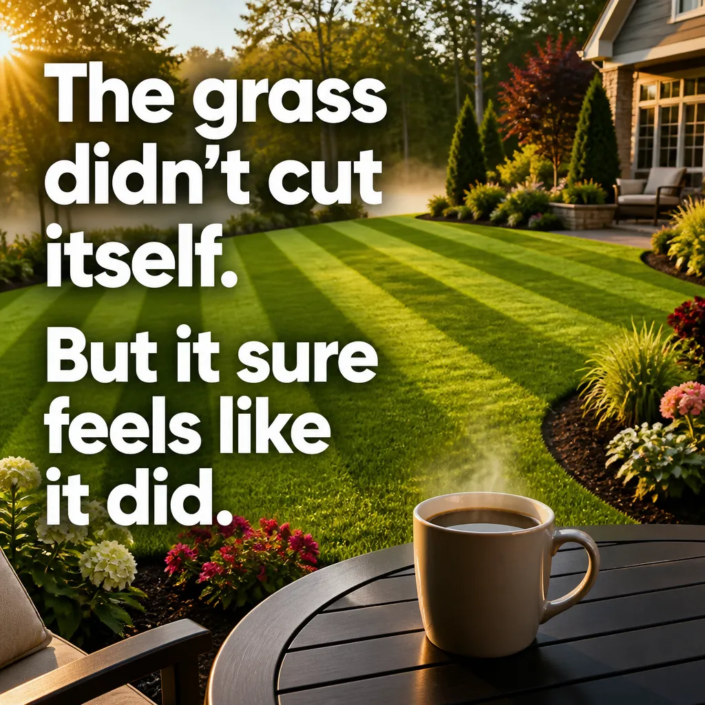 Illustrative The Invisible Service creative from the landscaping example collection
