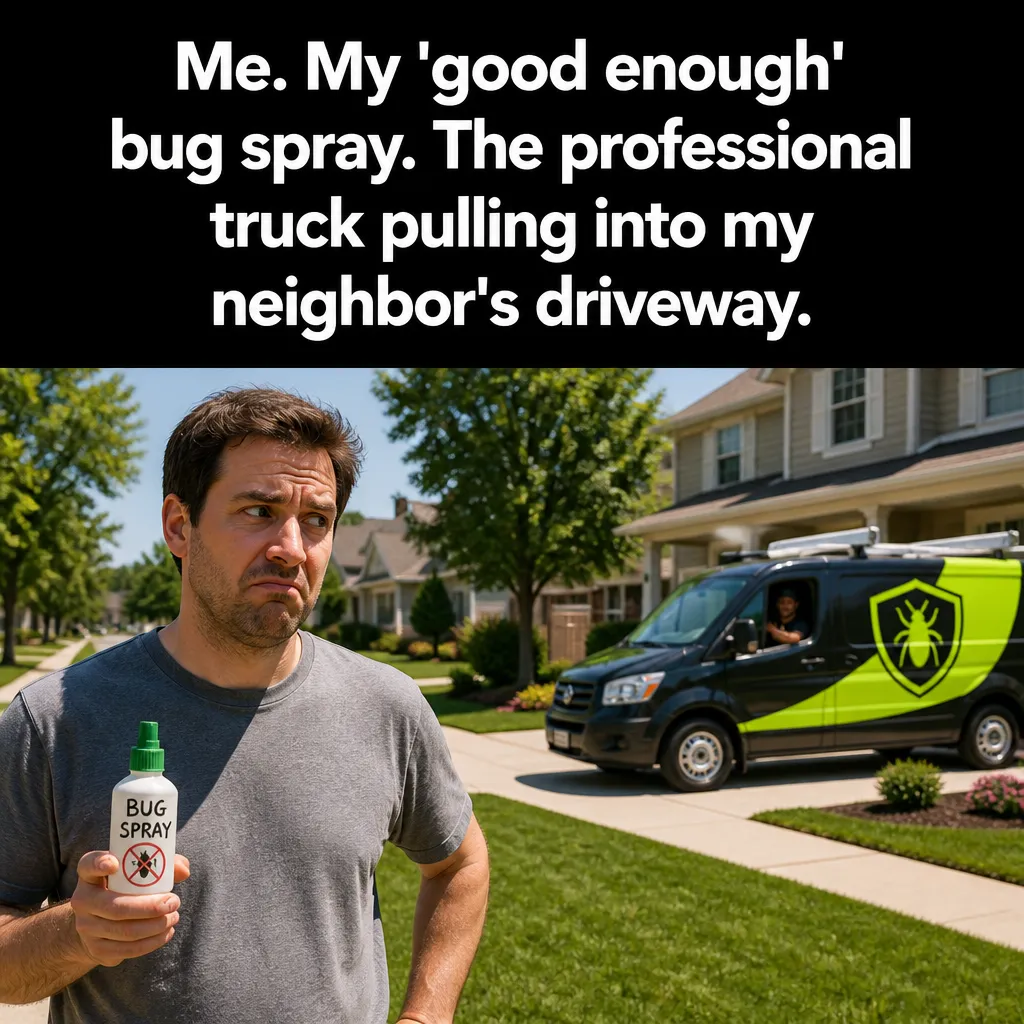 Illustrative The New Solution creative from the pest control example collection