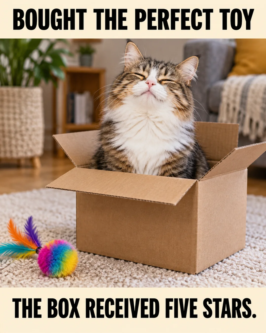 Illustrative the box gets five stars meme