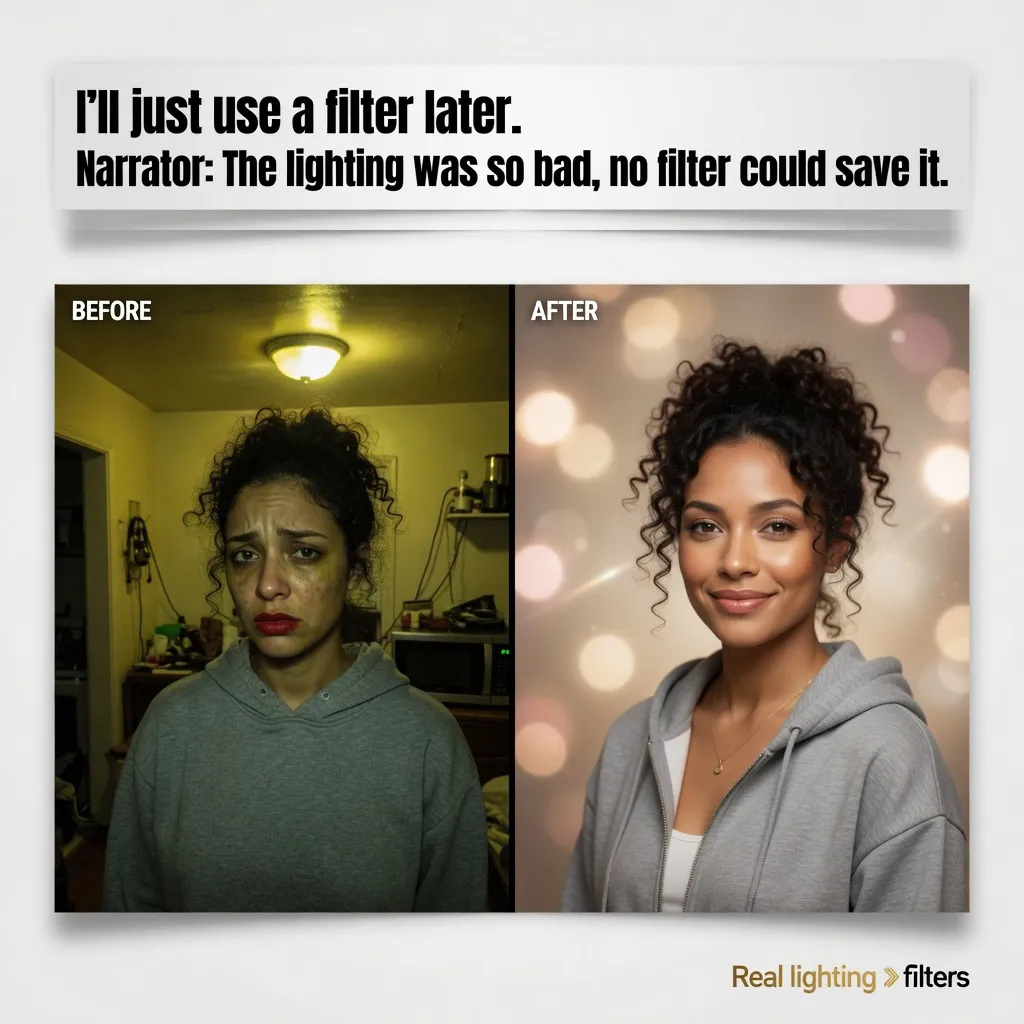 Illustrative The 'Just Filter It' Myth creative from the photographer example collection