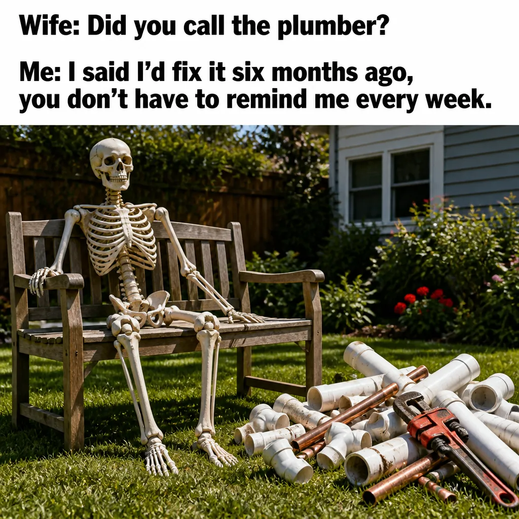 Illustrative The Husband's Promise creative from the plumbing example collection