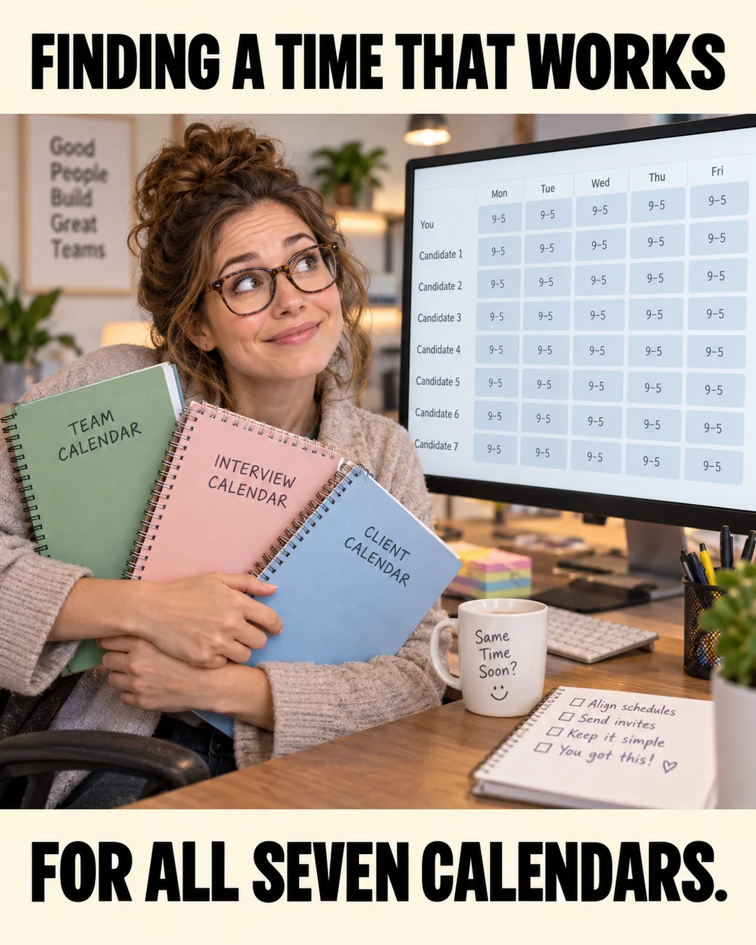Illustrative seven calendars meme