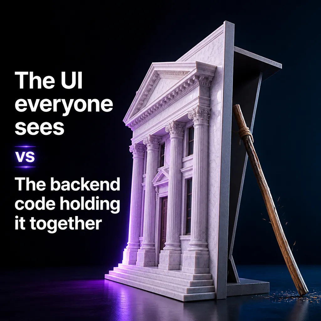 Illustrative The Dev Debt Dilemma creative from the saas example collection
