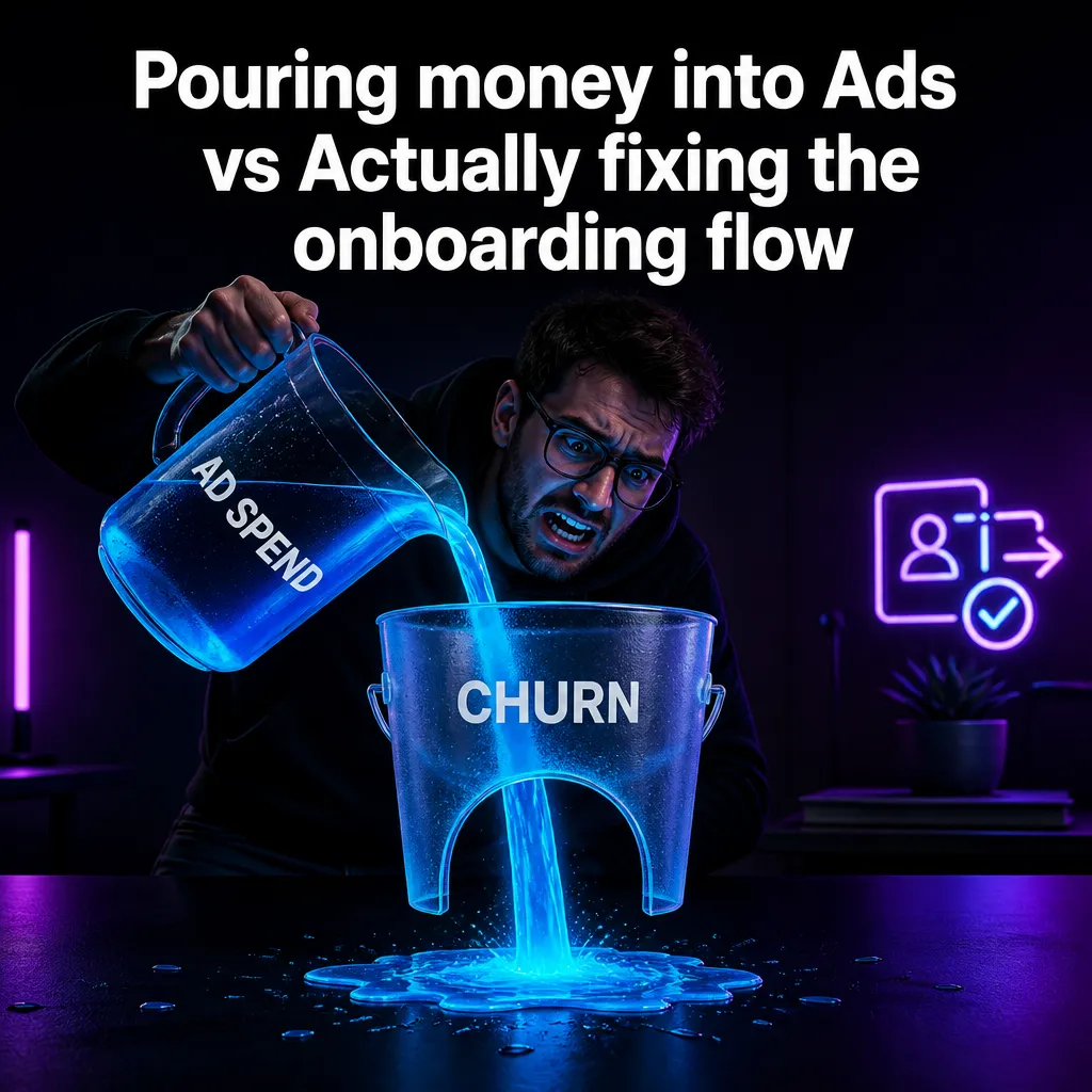 Illustrative The Churn Monster creative from the saas example collection