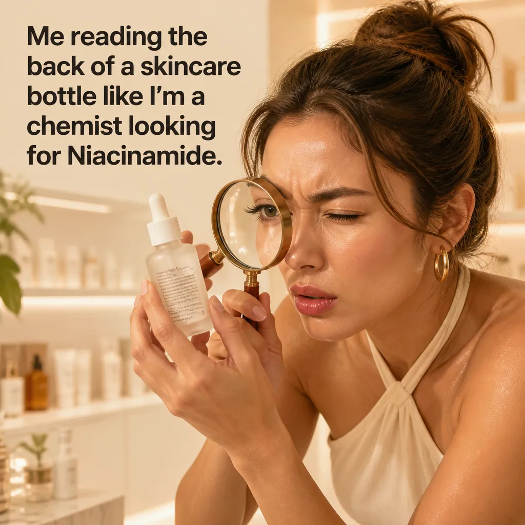 Illustrative The Ingredient Detective creative from the skincare brand example collection