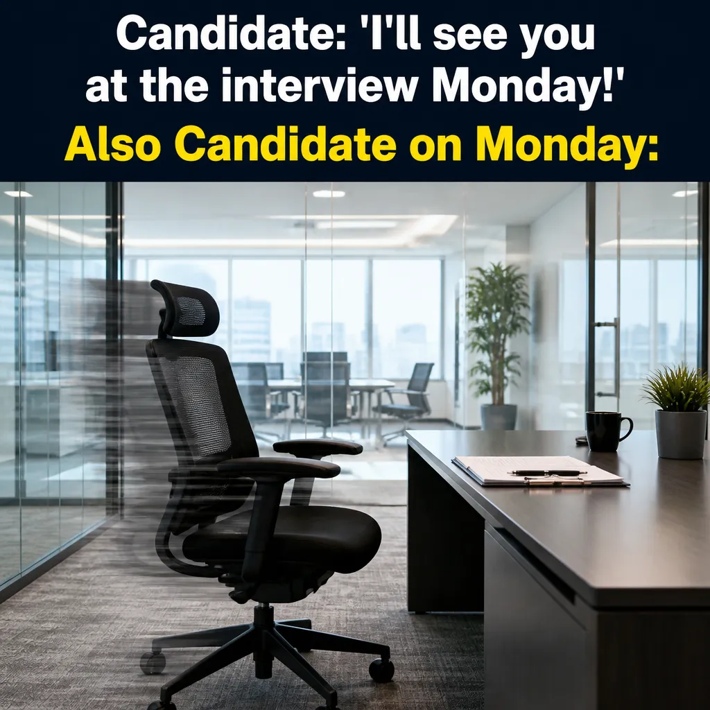 Illustrative The Ghosting Reality creative from the staffing agency example collection