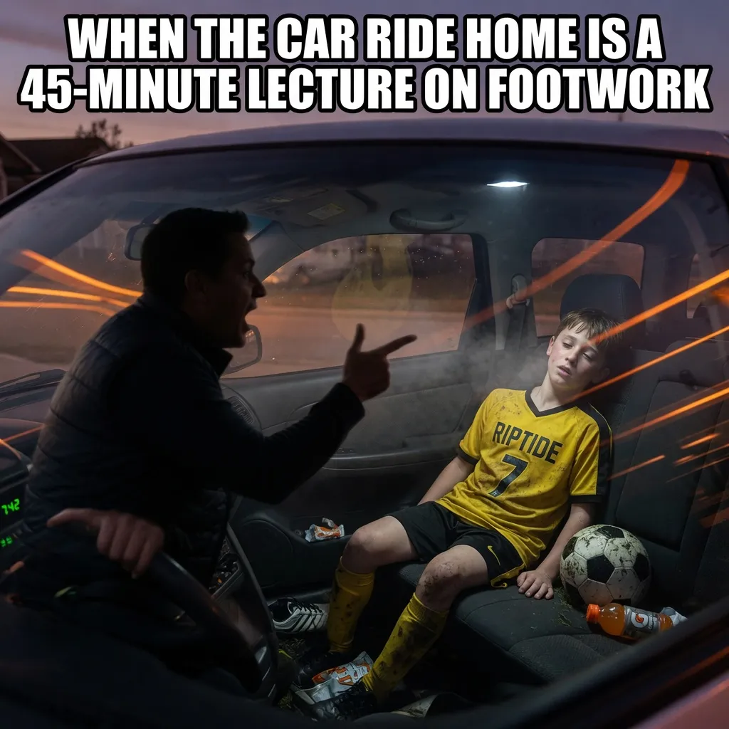 Illustrative The Car Ride Home creative from the youth sports training example collection