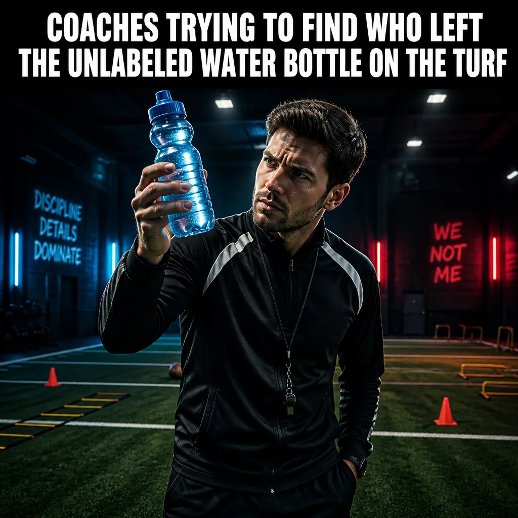 Illustrative The Water Bottle Mystery creative from the youth sports training example collection