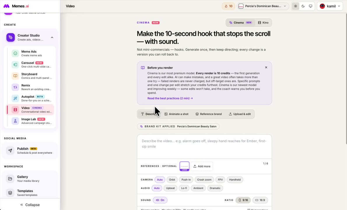 Recorded Studio walkthrough: Animate an image in Studio